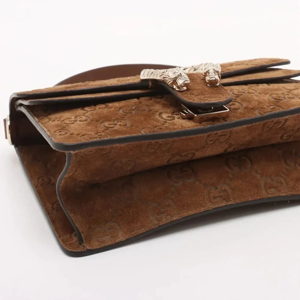 🔥🔥🔥Gucci Dionysus Suede 2 Way Handbag Brown - COA included. - Picture 5 of 16